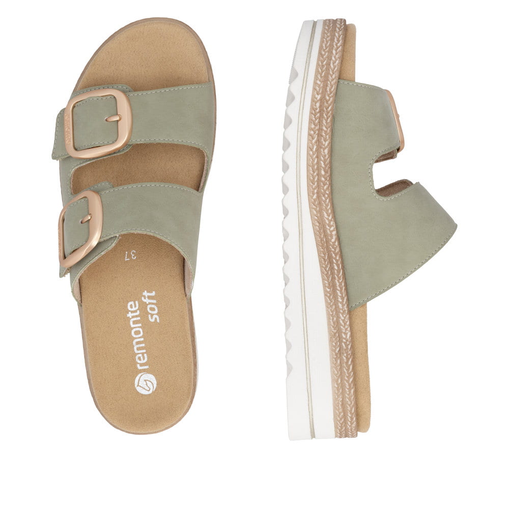 Remonte Damen Pantoletten - Grün