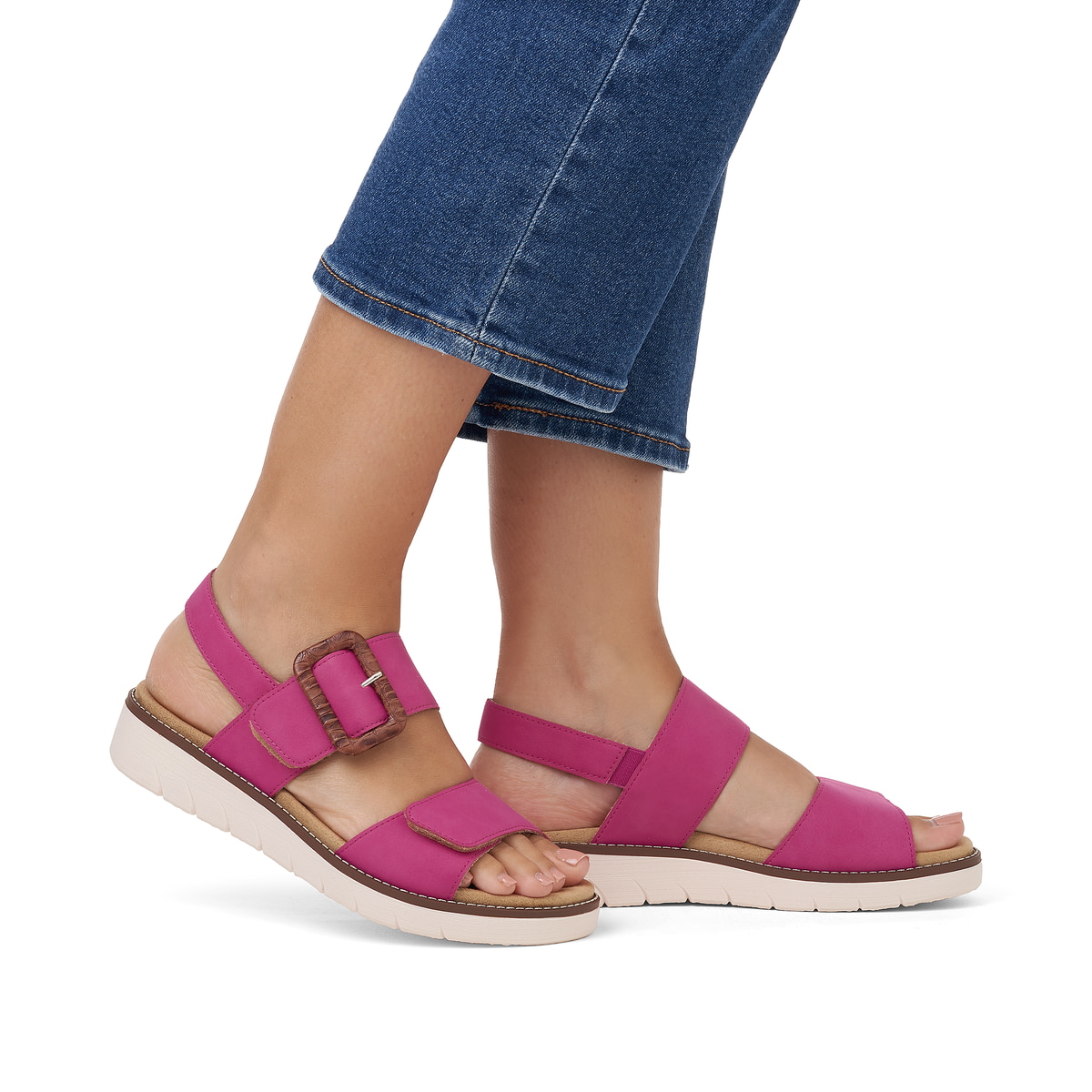 Remonte Damen Riemchensandalen - Rosa