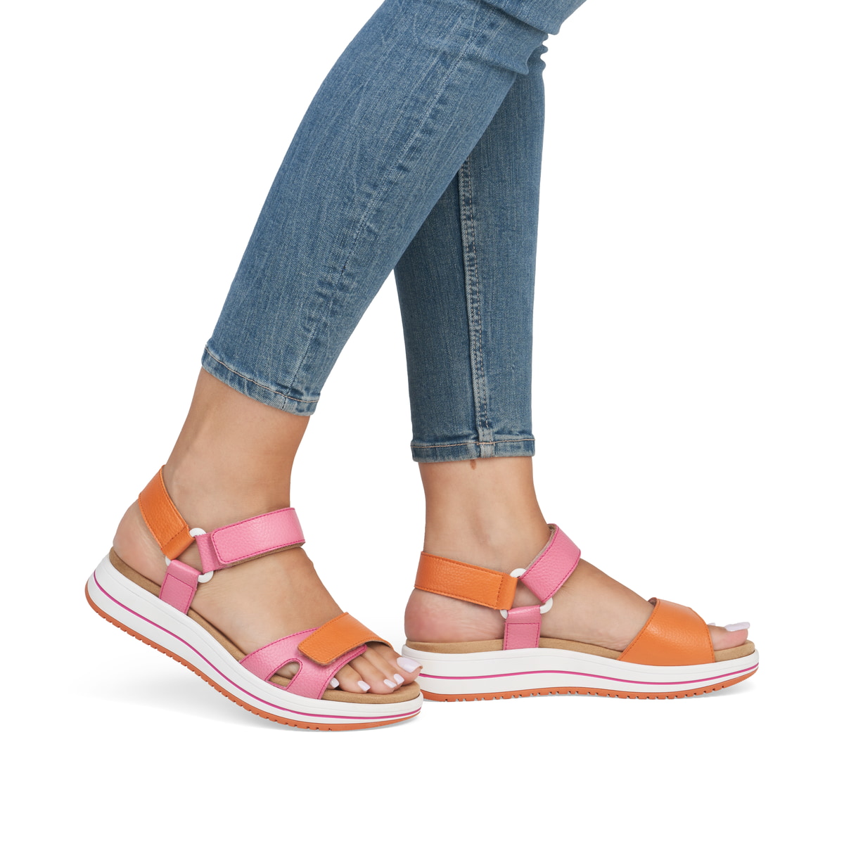 Remonte Damen Riemchensandalen - Rosa