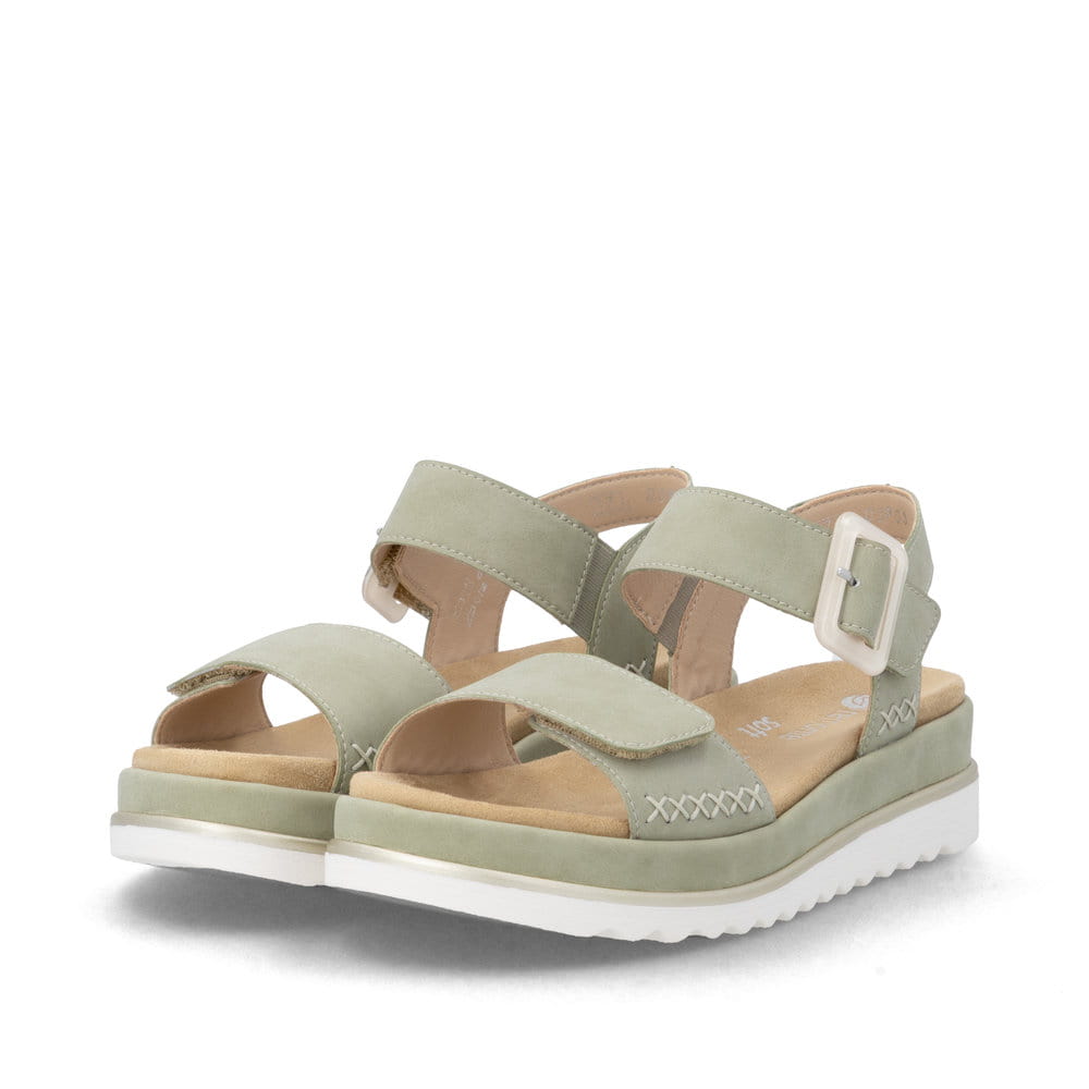 Remonte Damen Riemchensandalen - Grün