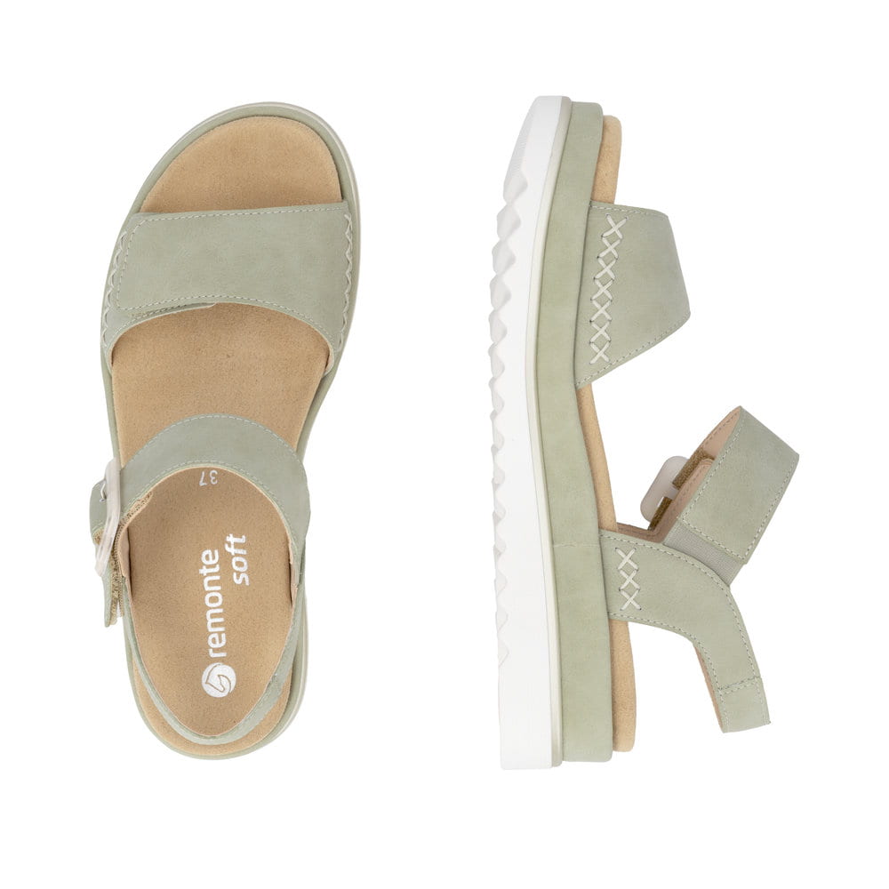 Remonte Damen Riemchensandalen - Grün
