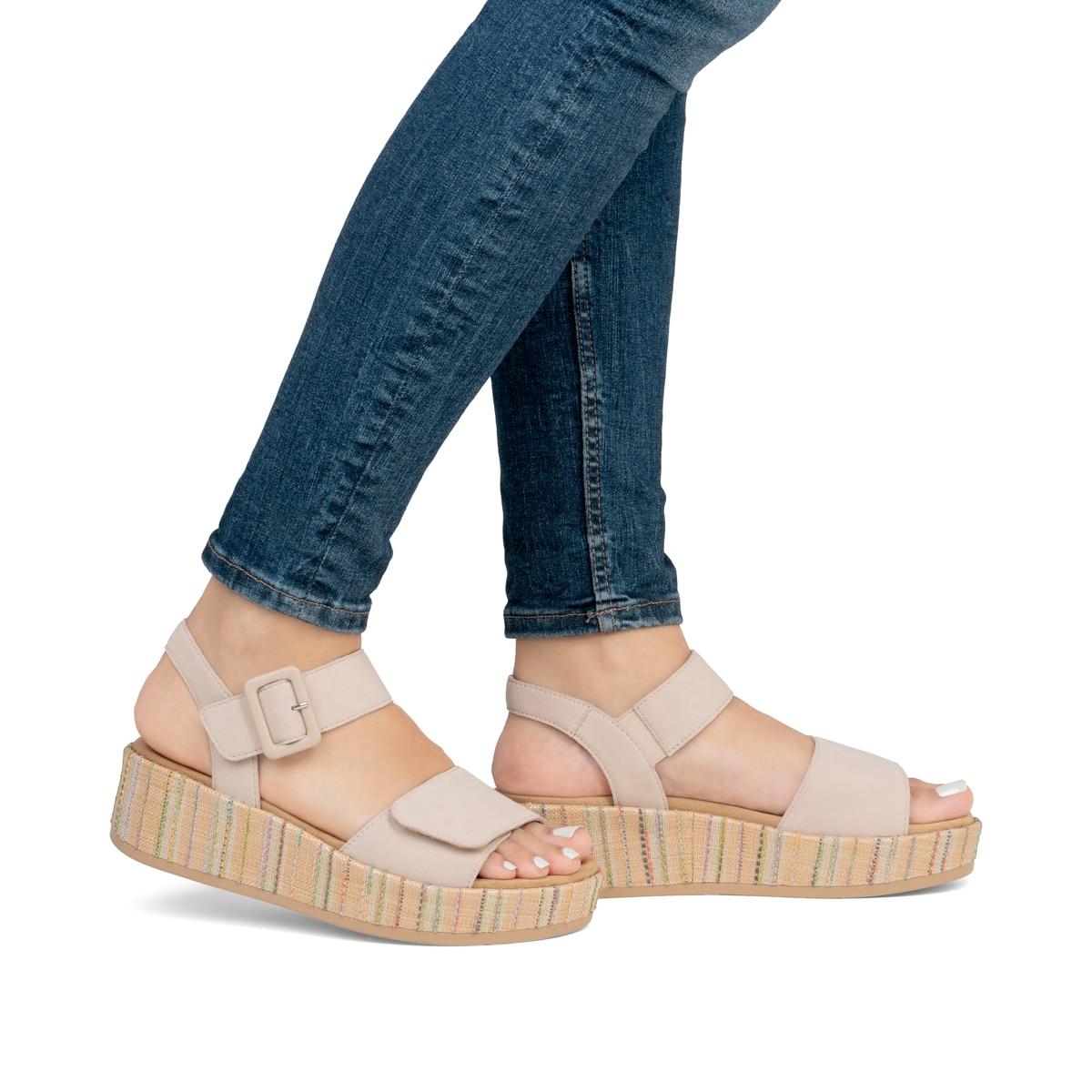 Remonte Damen Riemchensandalen - Beige