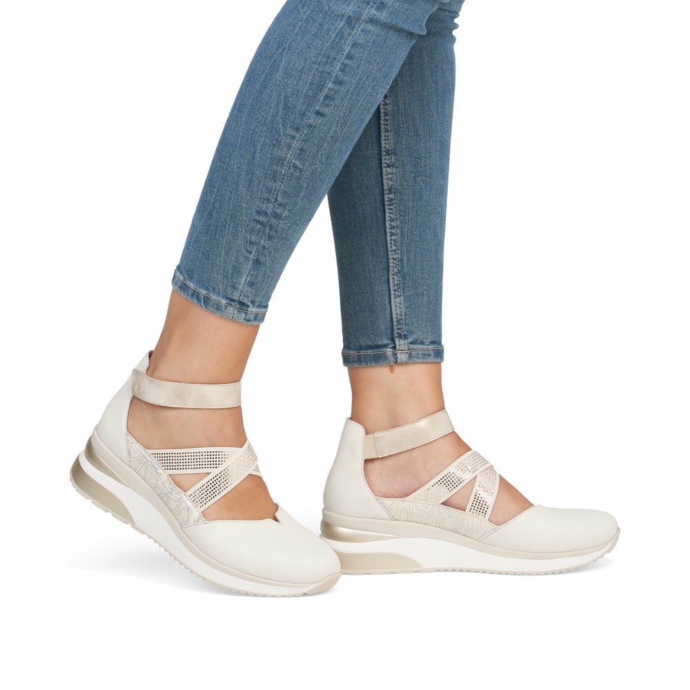 Remonte Damen Keilsandaletten - Weiss