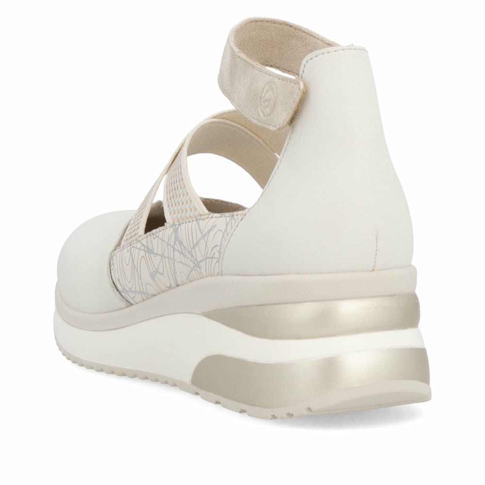 Remonte Damen Keilsandaletten - Weiss