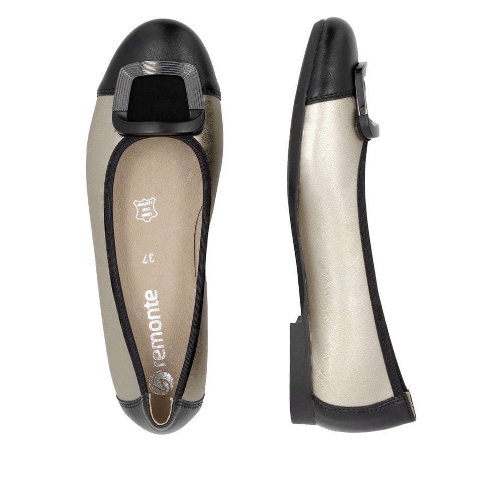 Remonte Damen Ballerinas - Metallic