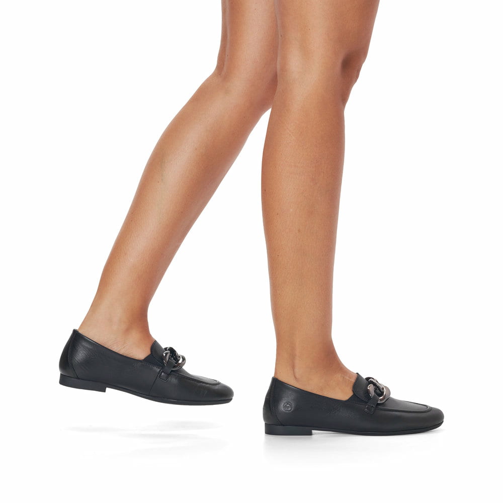 Remonte Damen Loafer - Schwarz
