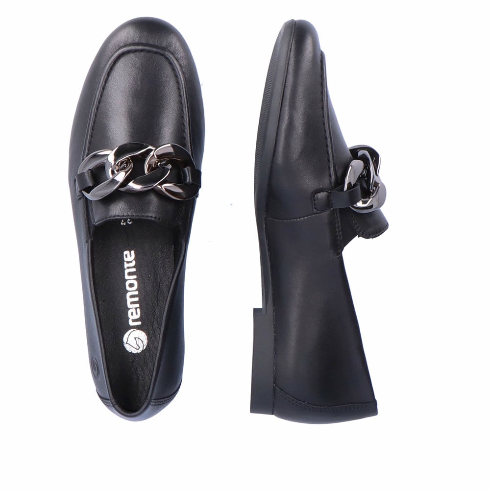 Remonte Damen Loafer - Schwarz