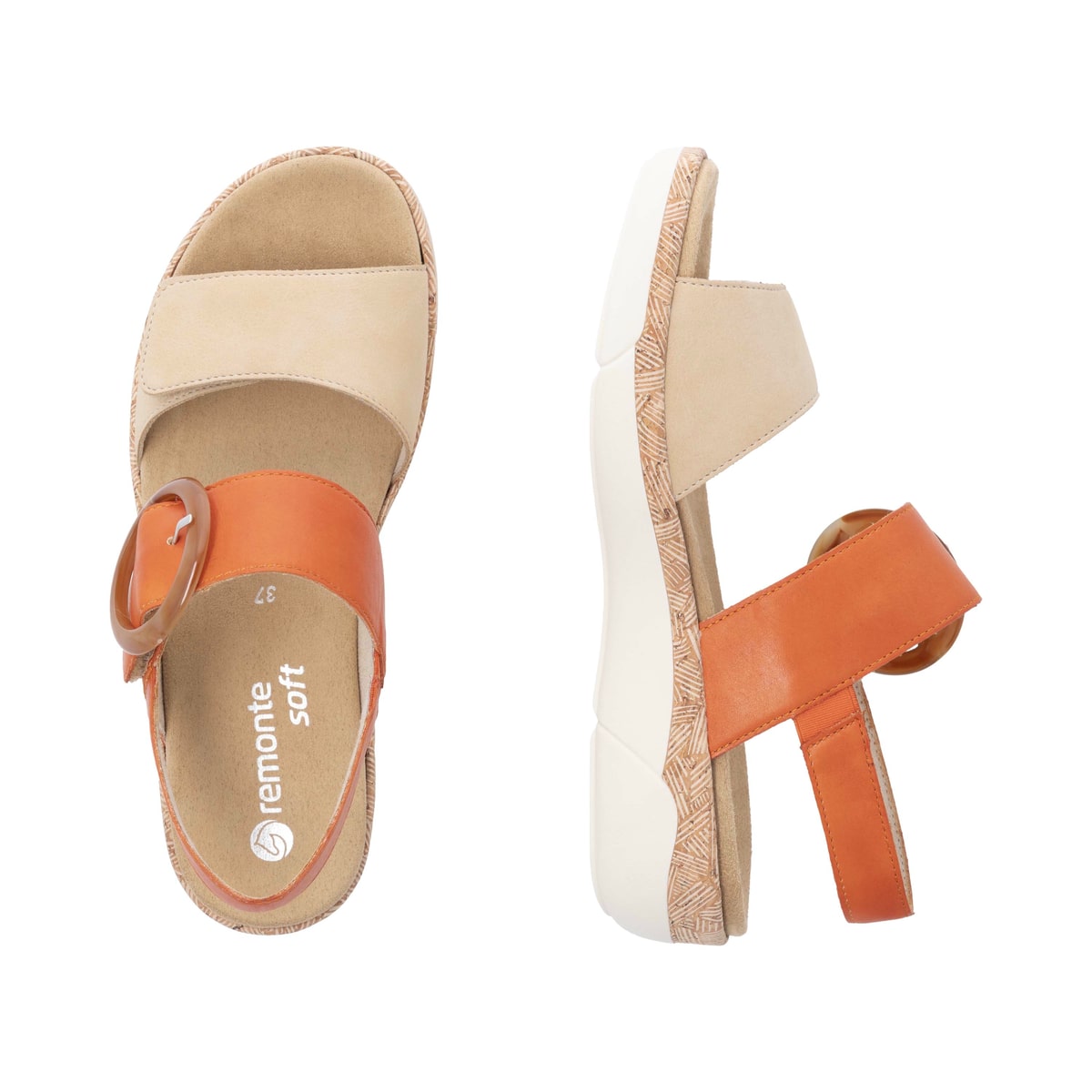 Remonte Damen Riemchensandalen - Orange
