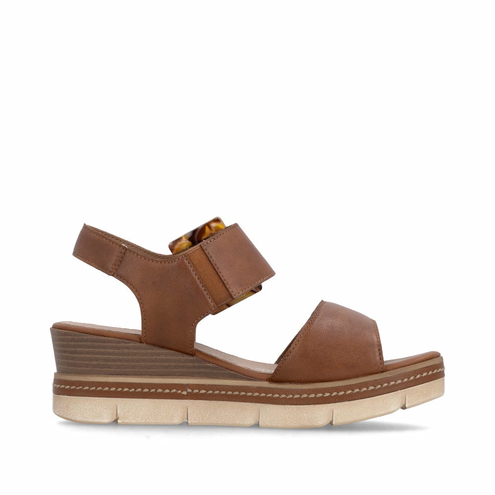 Remonte Damen Keilsandaletten - Braun