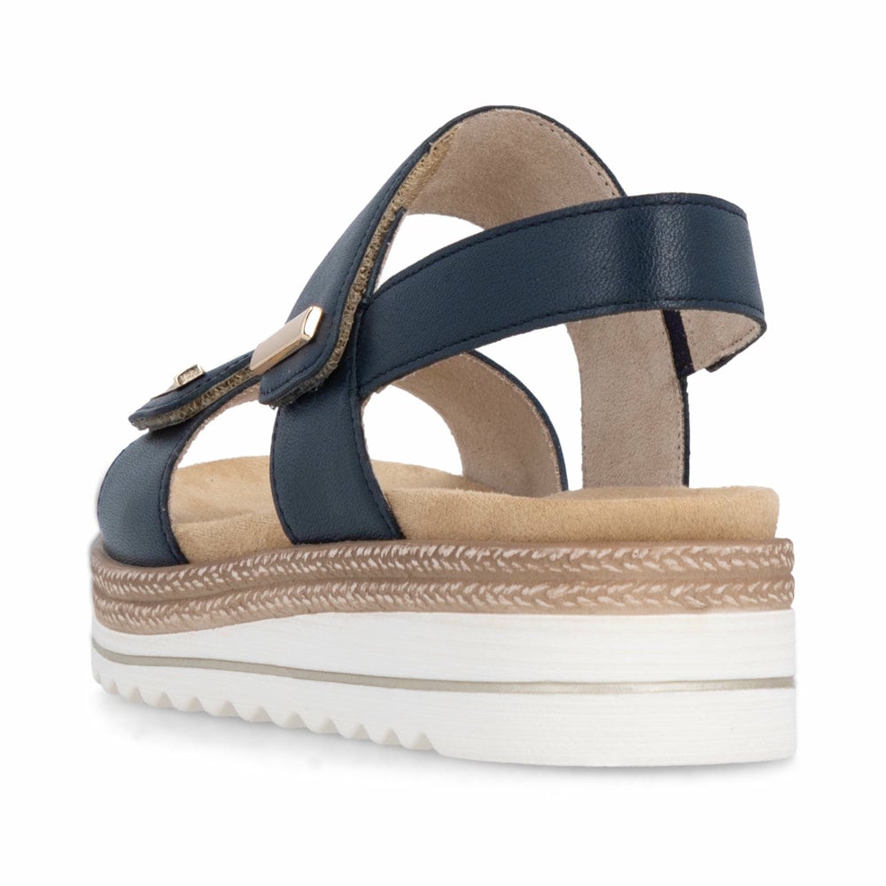 Remonte Damen Keilsandaletten - Blau