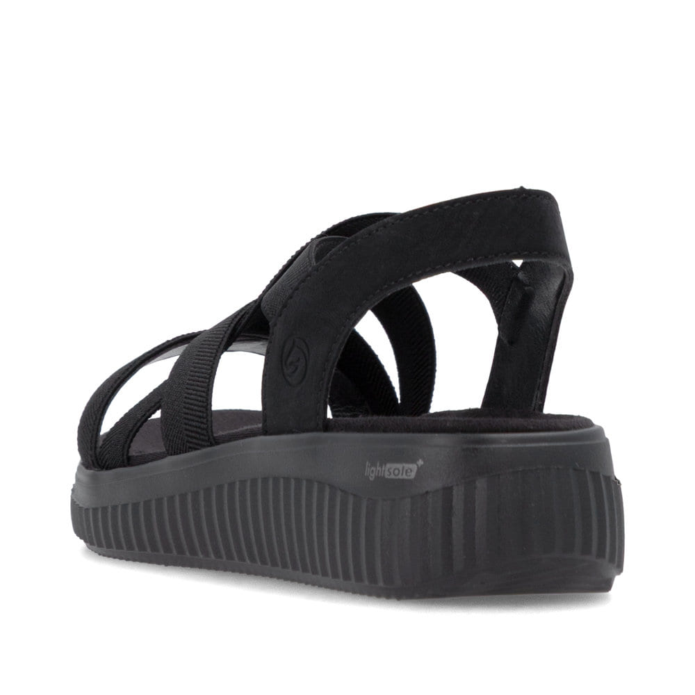 Remonte Damen Riemchensandalen - Schwarz
