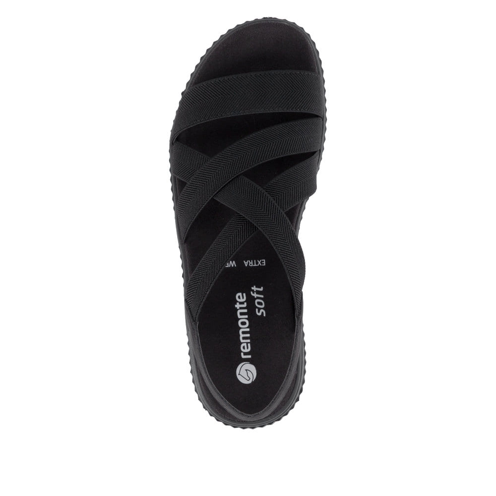 Remonte Damen Riemchensandalen - Schwarz