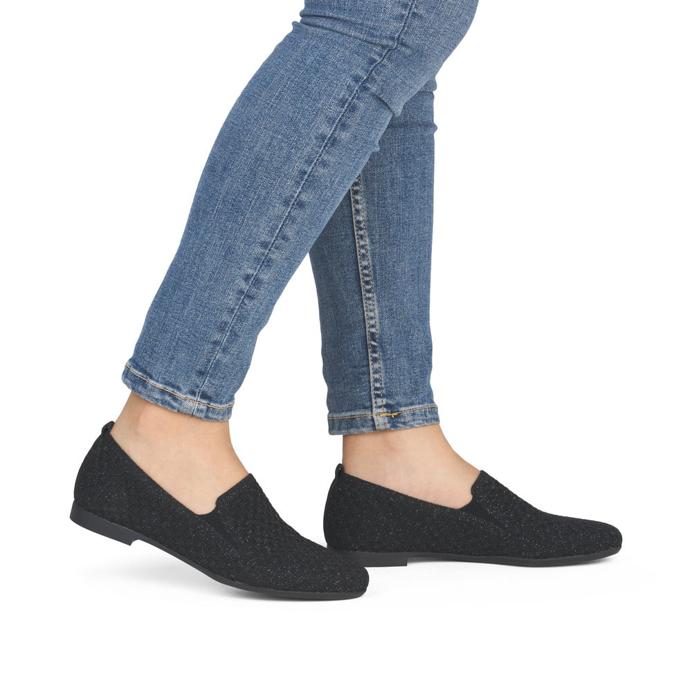 Remonte Damen Loafer - Schwarz