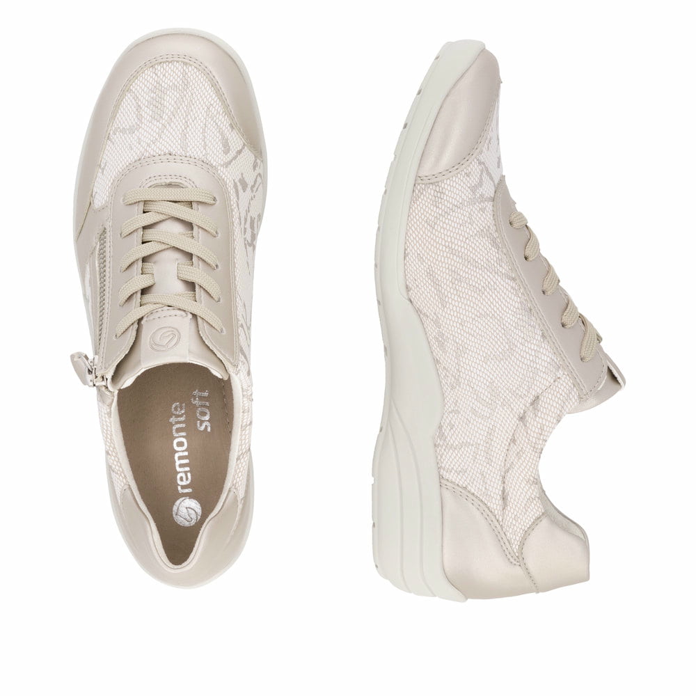 Remonte Damen Schnürschuhe - Metallic