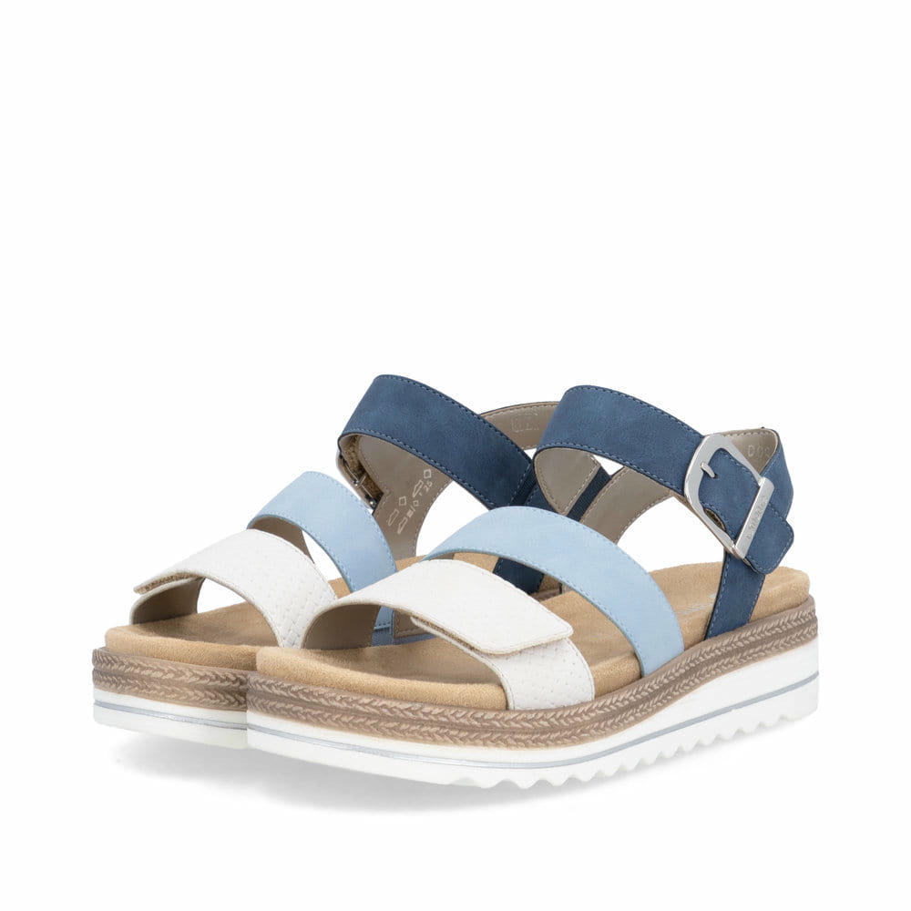 Remonte Damen Riemchensandalen - Blau