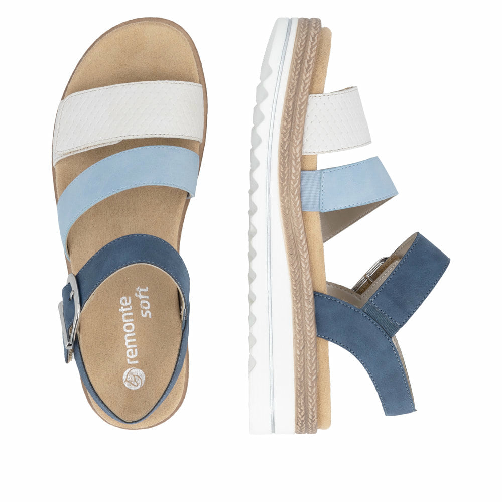 Remonte Damen Riemchensandalen - Blau