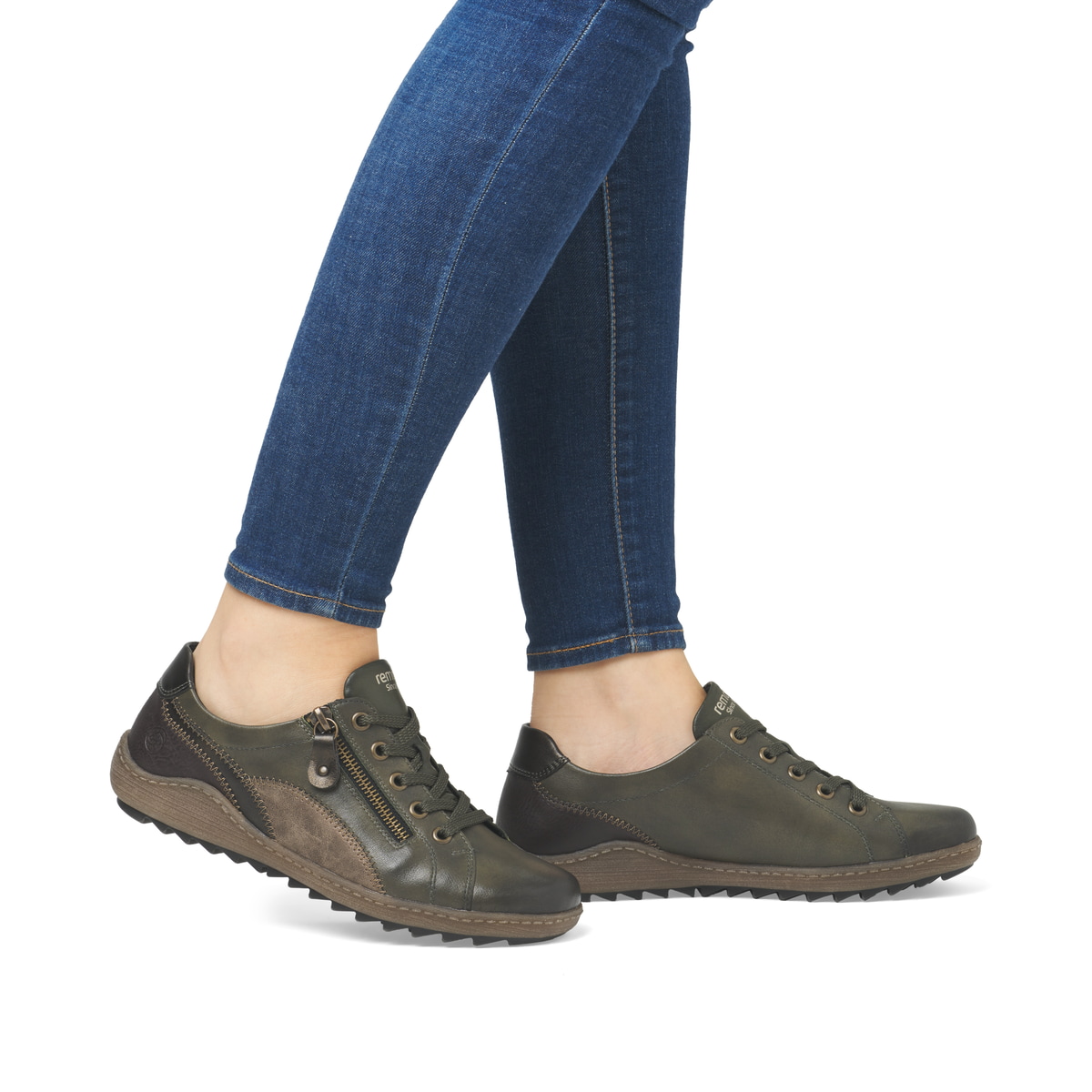 Remonte Damen Schnürschuhe - Grün