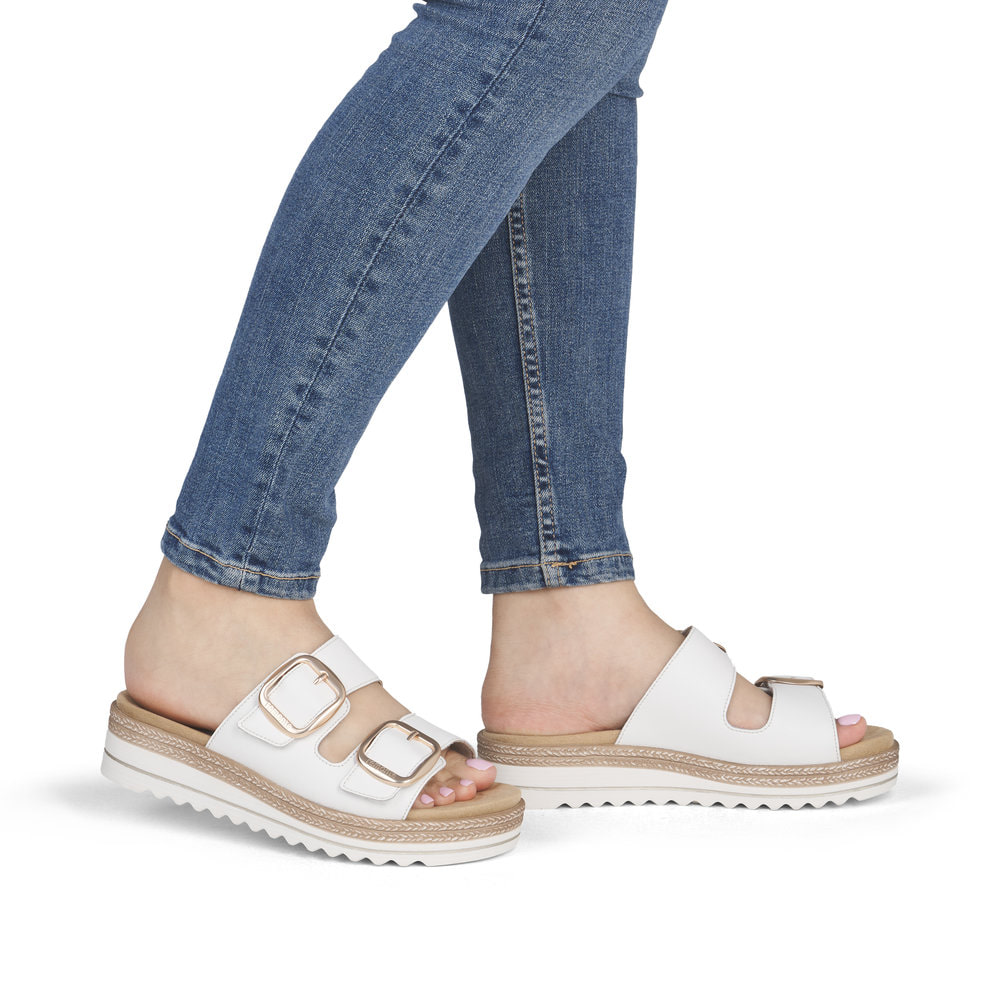 Remonte Damen Pantoletten - Weiss