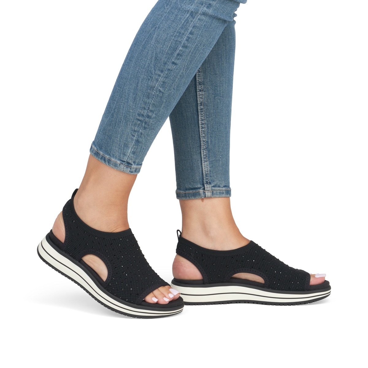 Remonte Damen Sandalen - Schwarz