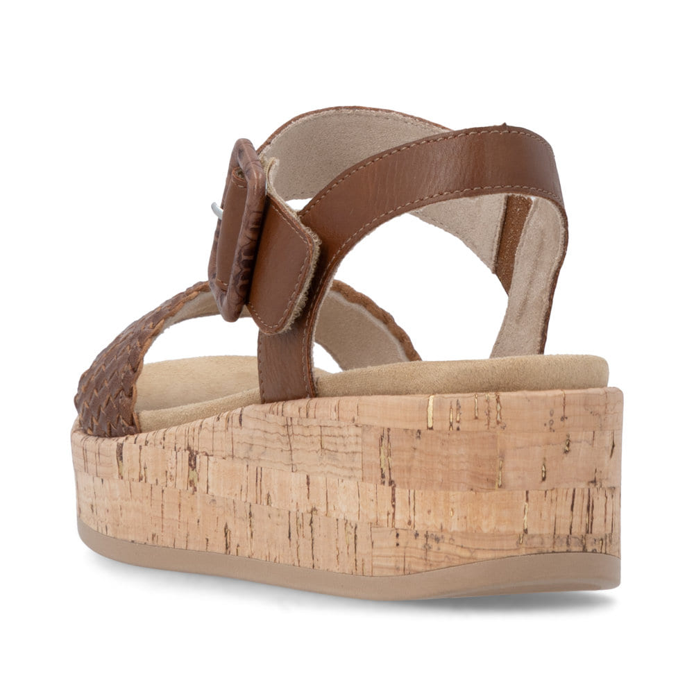 Remonte Damen Keilsandaletten - Braun