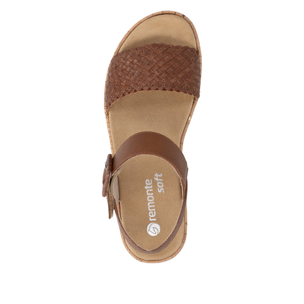Remonte Damen Keilsandaletten - Braun