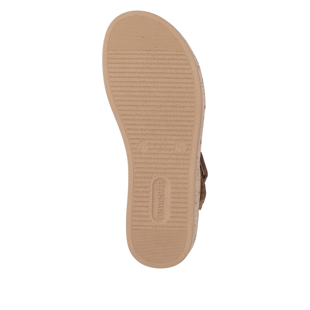 Remonte Damen Keilsandaletten - Braun