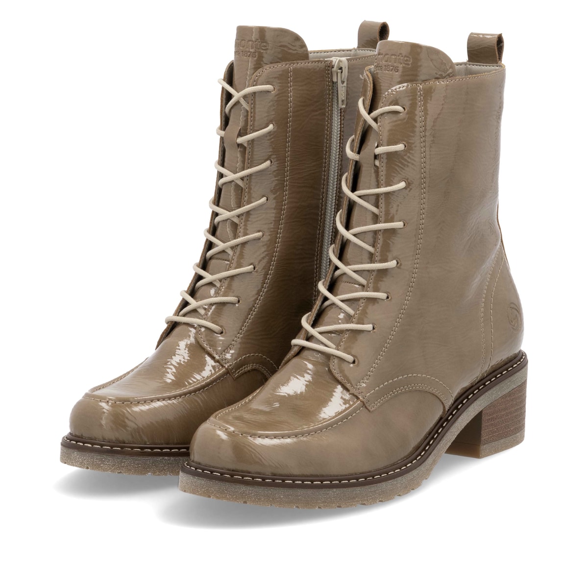 Remonte Damen Biker Boots - Beige