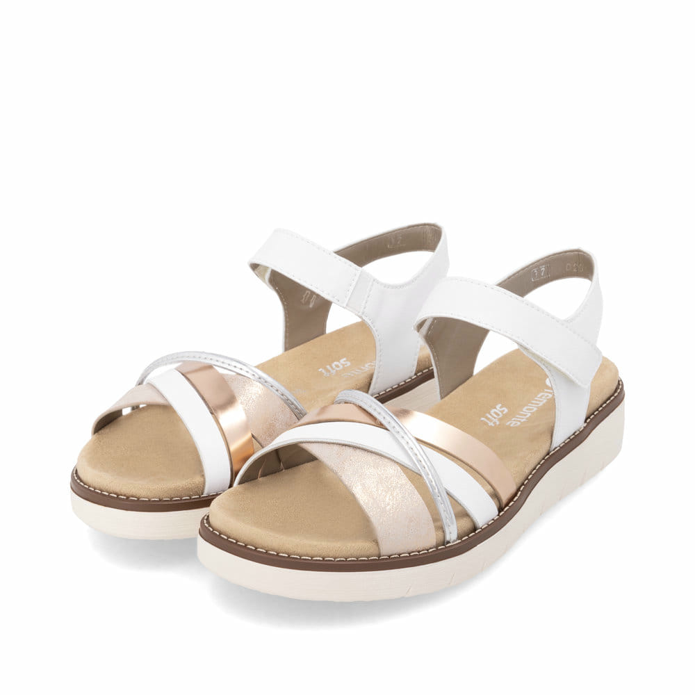 Remonte Damen Riemchensandalen - Weiss