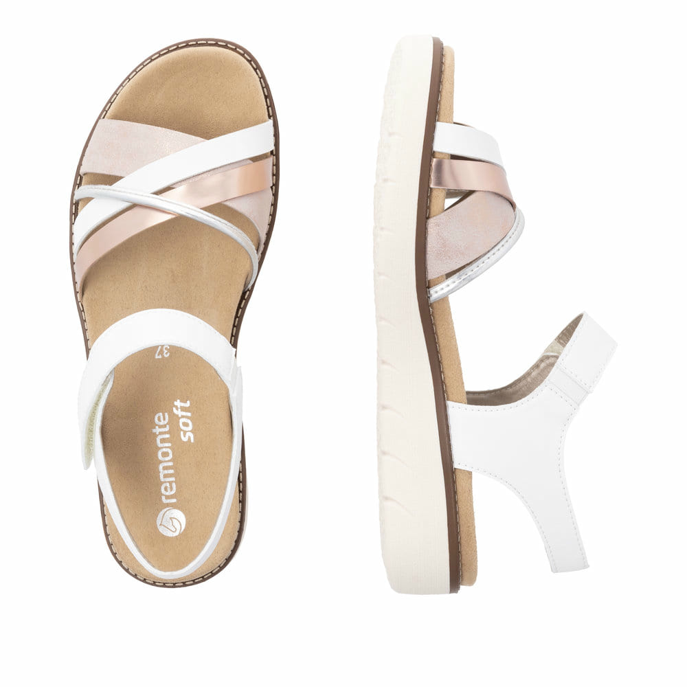 Remonte Damen Riemchensandalen - Weiss