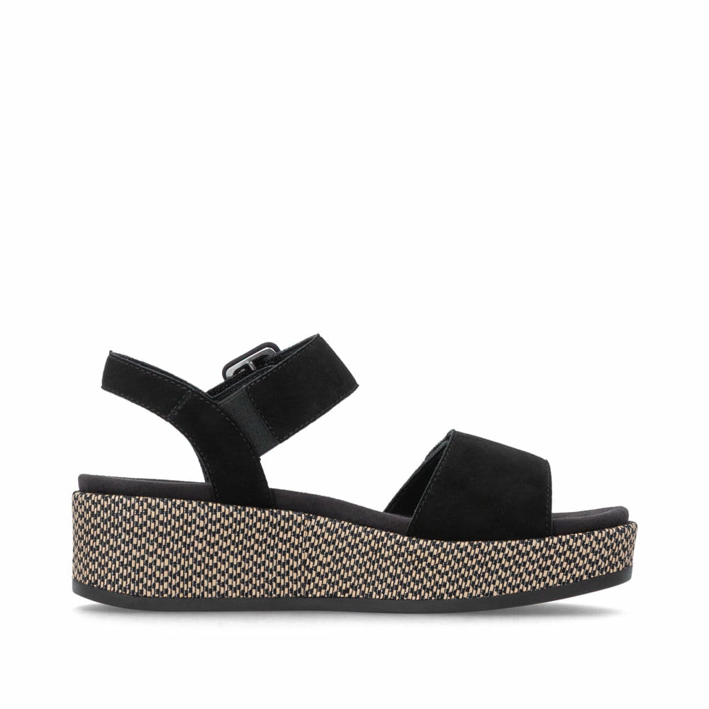 Remonte Damen Riemchensandalen - Schwarz