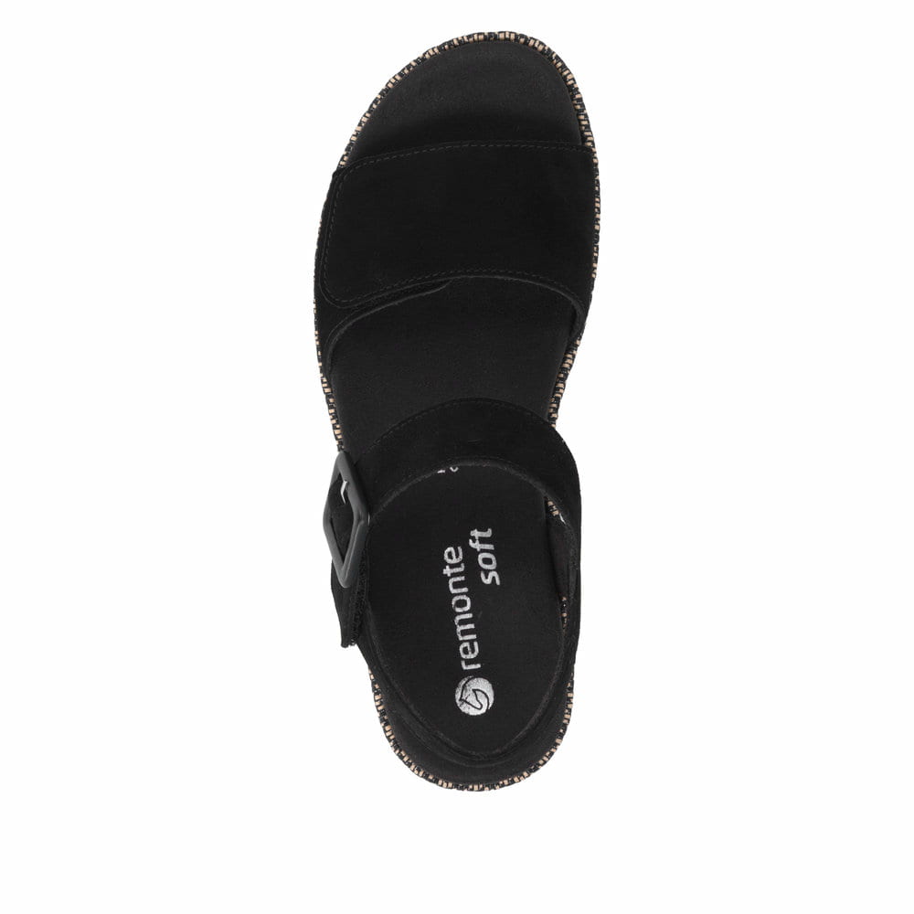 Remonte Damen Riemchensandalen - Schwarz
