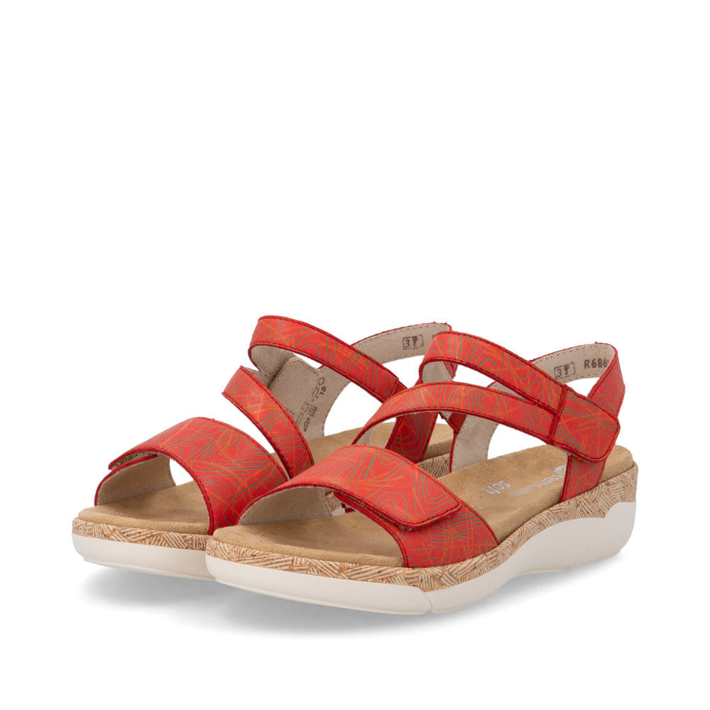 Remonte Damen Riemchensandalen - Rot