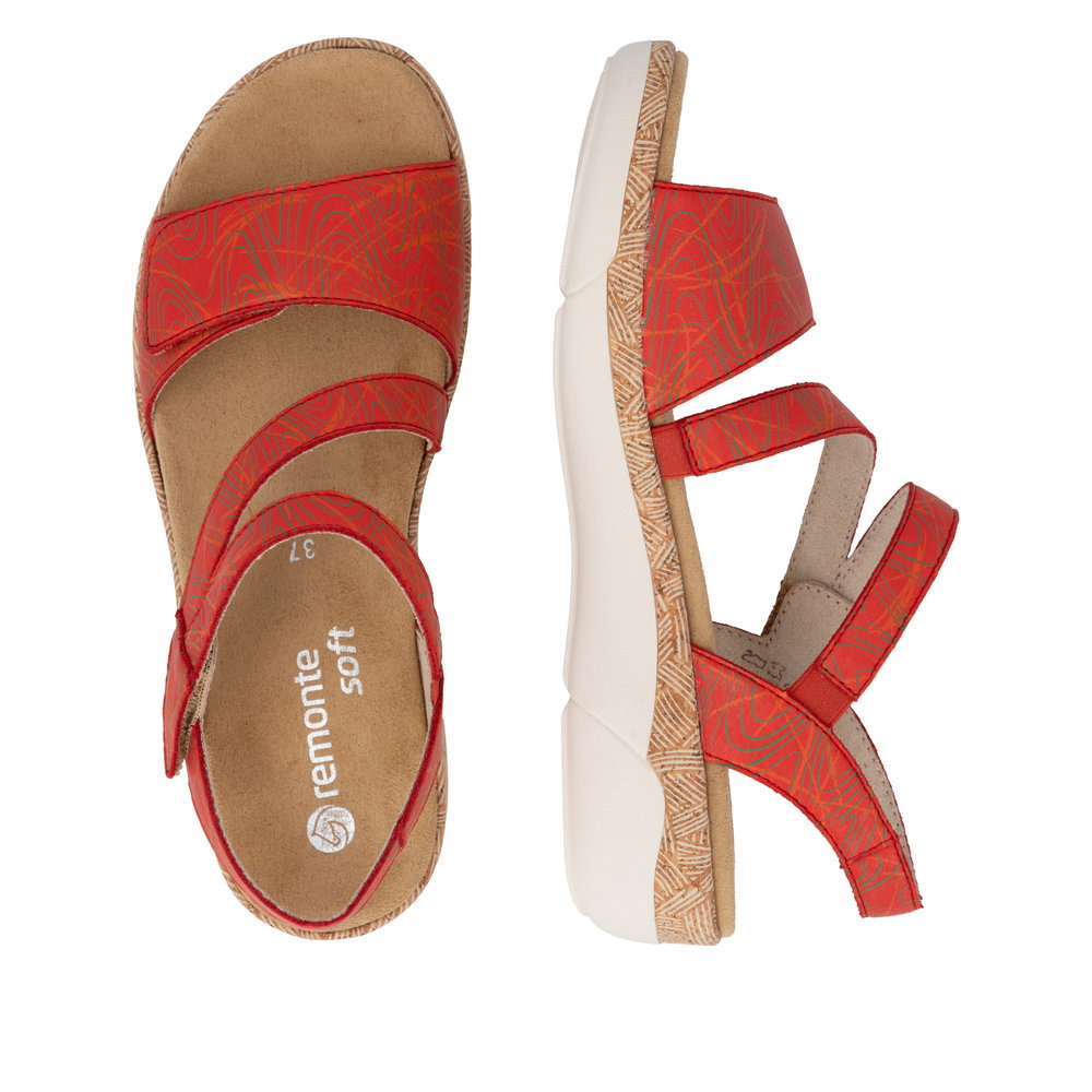 Remonte Damen Riemchensandalen - Rot